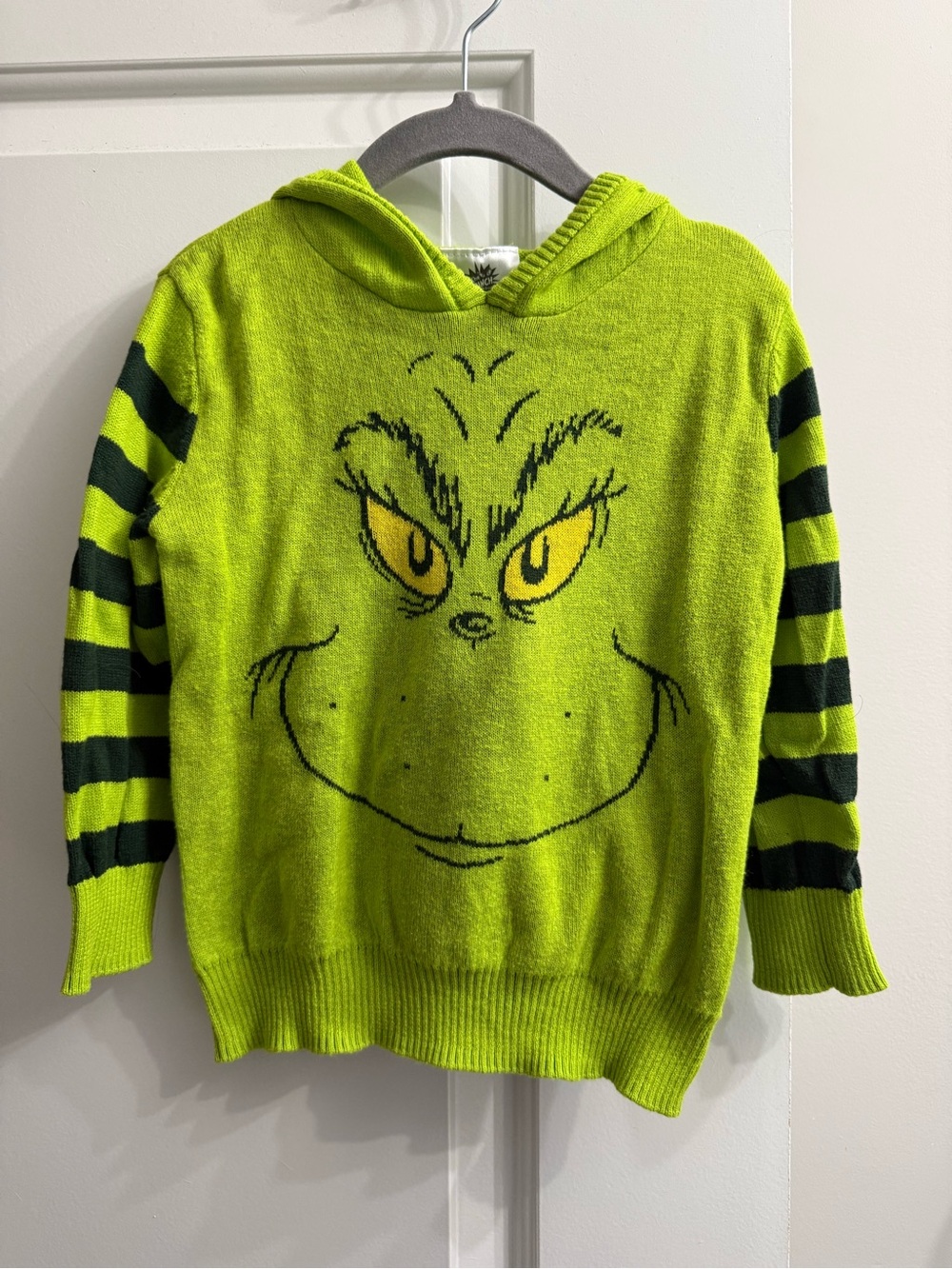 The Grinch Hooded Sweater - Bright Green